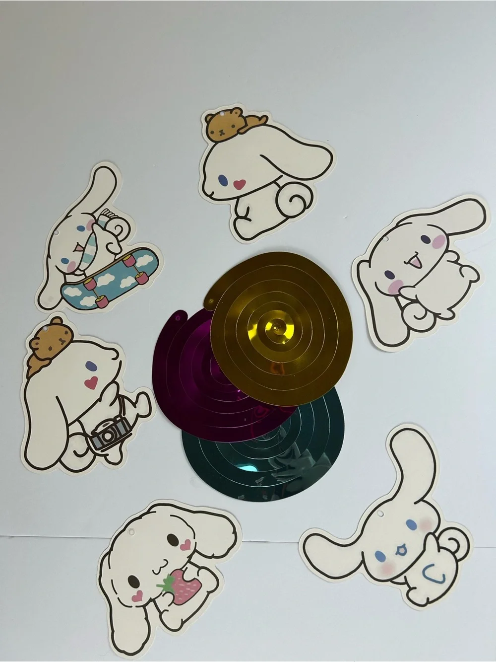 Sanrio Cinnamoroll Birthday Party Supplies Set 146pc Decorations Pink Background